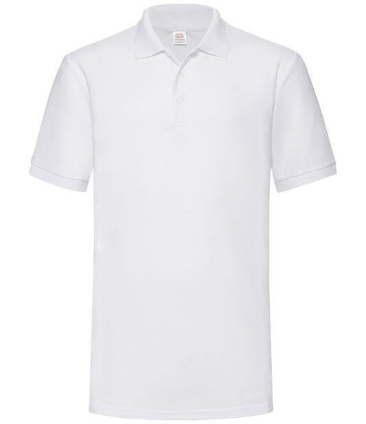 Fruit of the Loom Heavy Poly/Cotton Piqué Polo Shirt | White