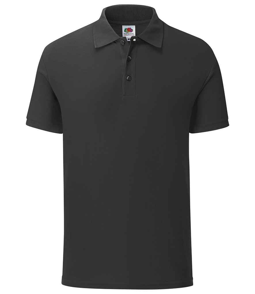 Fruit of the Loom Iconic Piqué Polo Shirt | Black