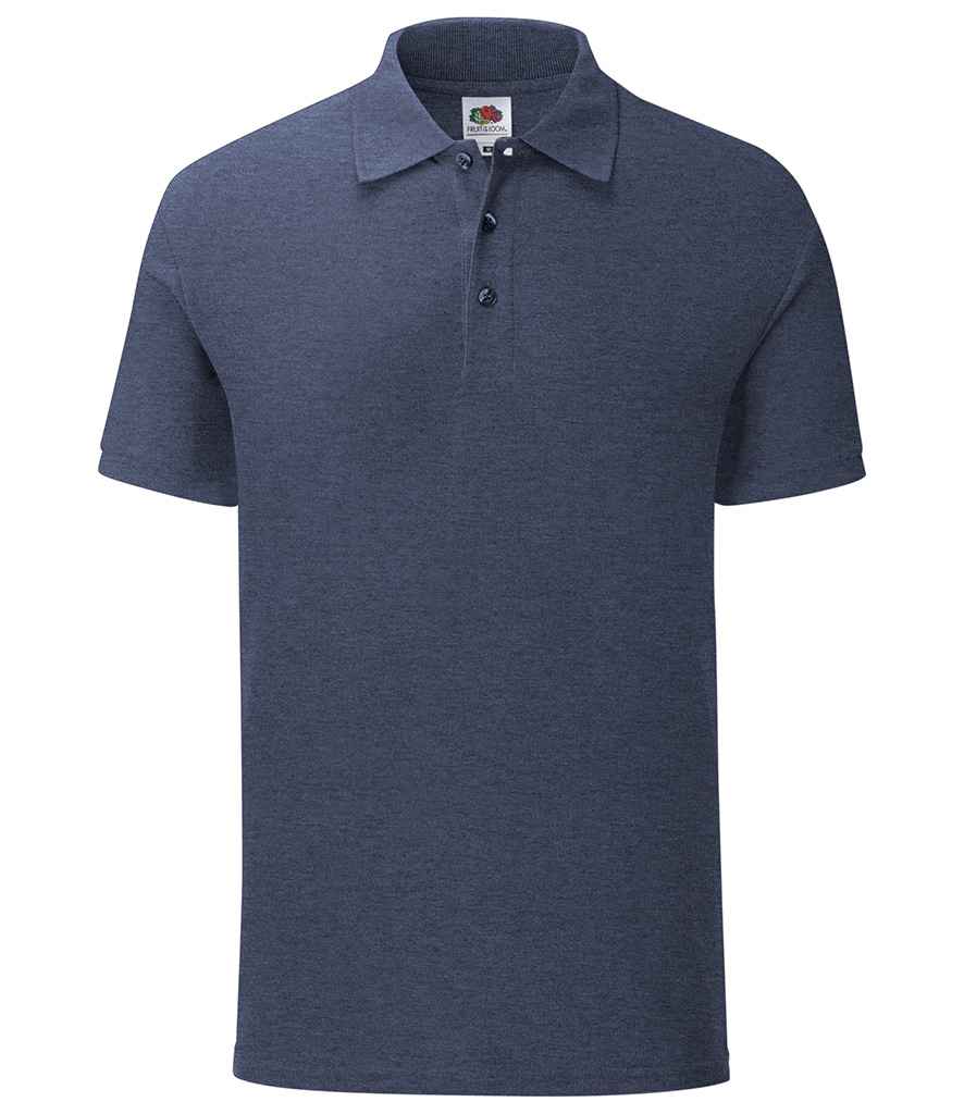Fruit of the Loom Iconic Piqué Polo Shirt | Heather Navy