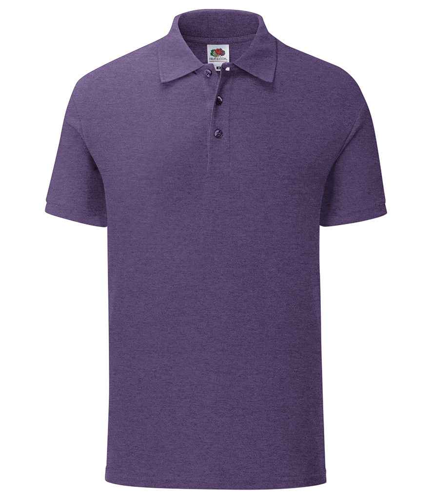 Fruit of the Loom Iconic Piqué Polo Shirt | Heather Purple