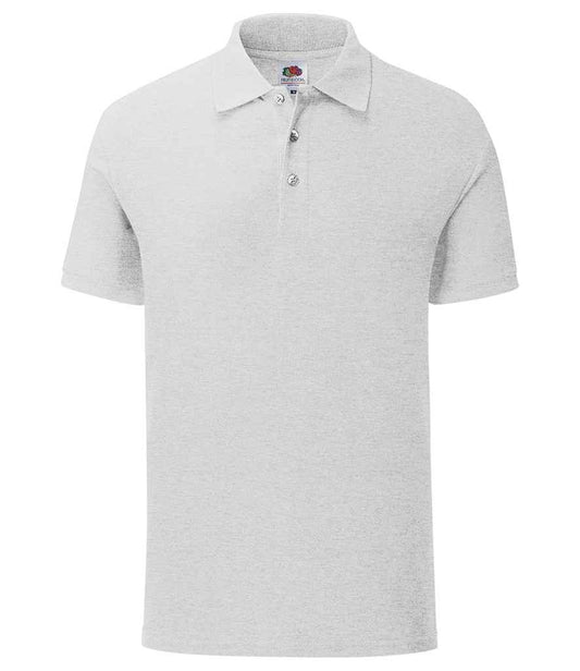 Fruit of the Loom Tailored Poly/Cotton Piqué Polo Shirt | Heather Grey
