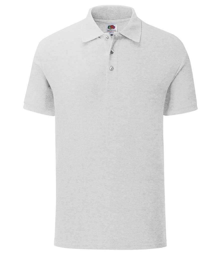 Fruit of the Loom Tailored Poly/Cotton Piqué Polo Shirt | Heather Grey