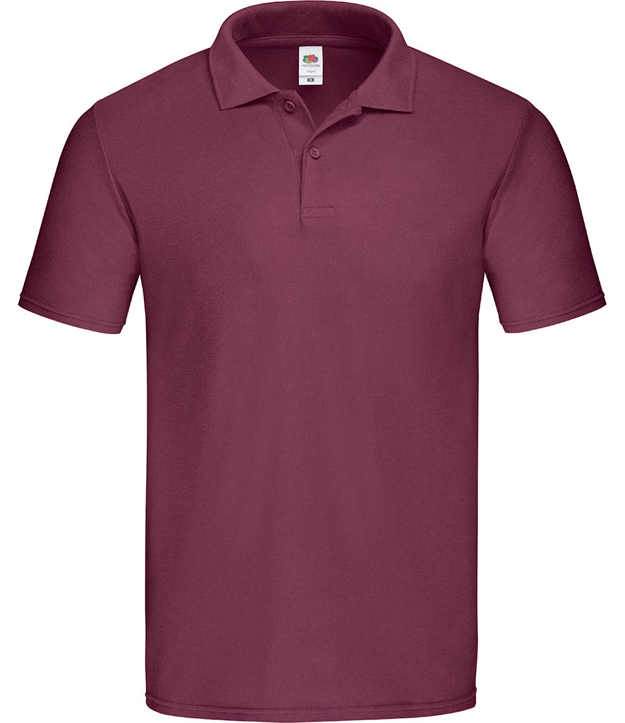 Fruit of the Loom Original Piqué Polo Shirt | Burgundy