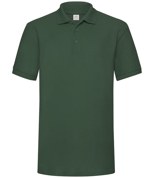 Fruit of the Loom Heavy Poly/Cotton Piqué Polo Shirt | Bottle Green
