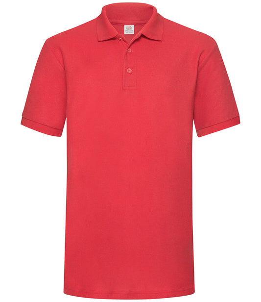Fruit of the Loom Heavy Poly/Cotton Piqué Polo Shirt | Red