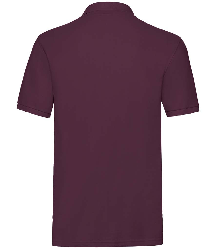 Fruit of the Loom Premium Cotton Piqué Polo Shirt | Burgundy