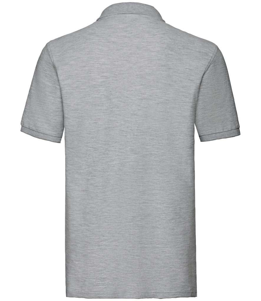 Fruit of the Loom Premium Cotton Piqué Polo Shirt | Heather Grey