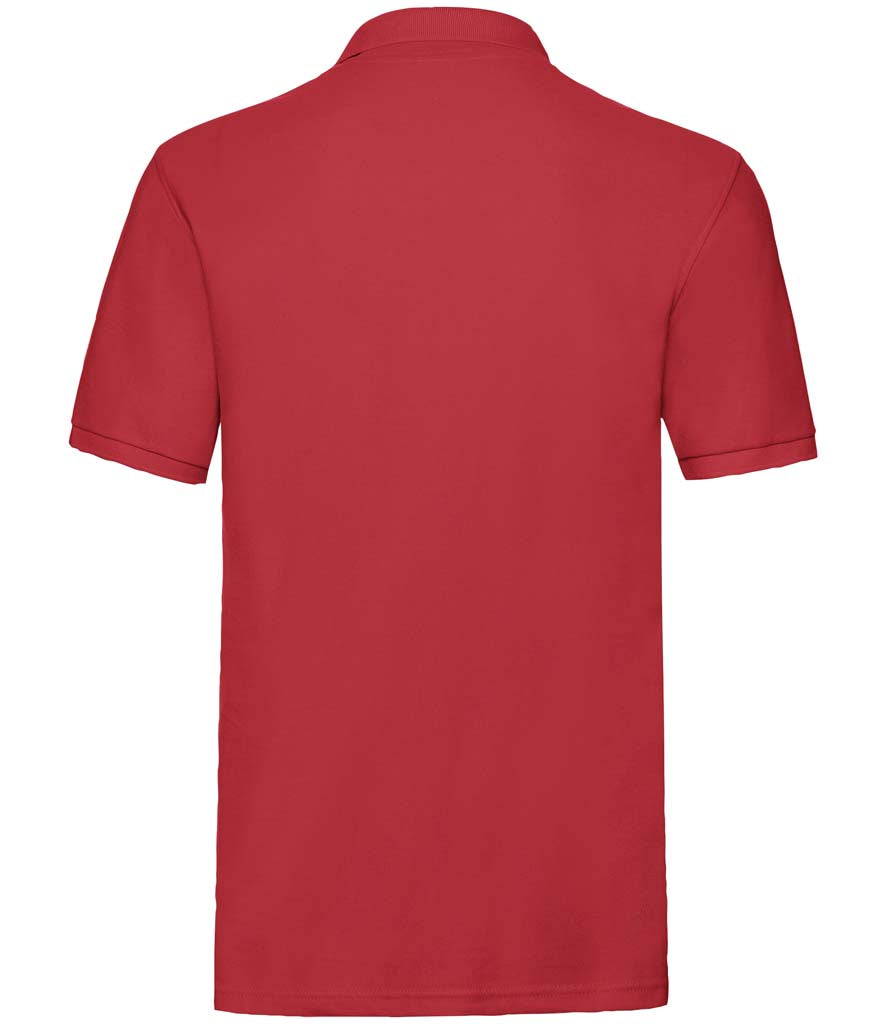 Fruit of the Loom Premium Cotton Piqué Polo Shirt | Red