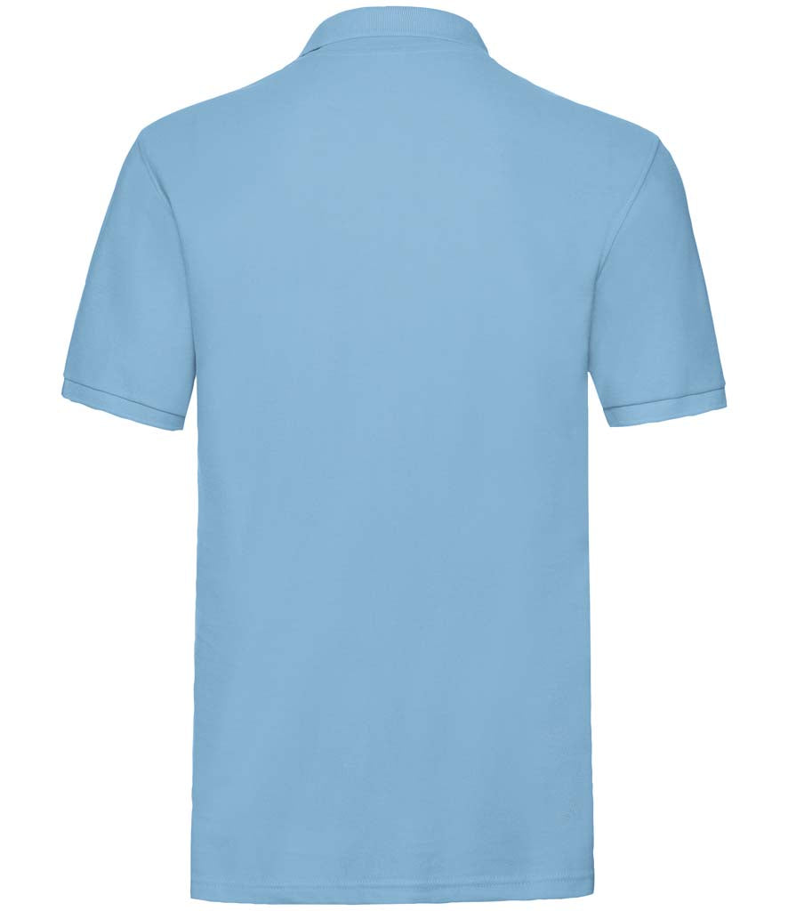 Fruit of the Loom Premium Cotton Piqué Polo Shirt | Sky Blue