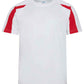 JC003 Arctic White/Fire Red Front