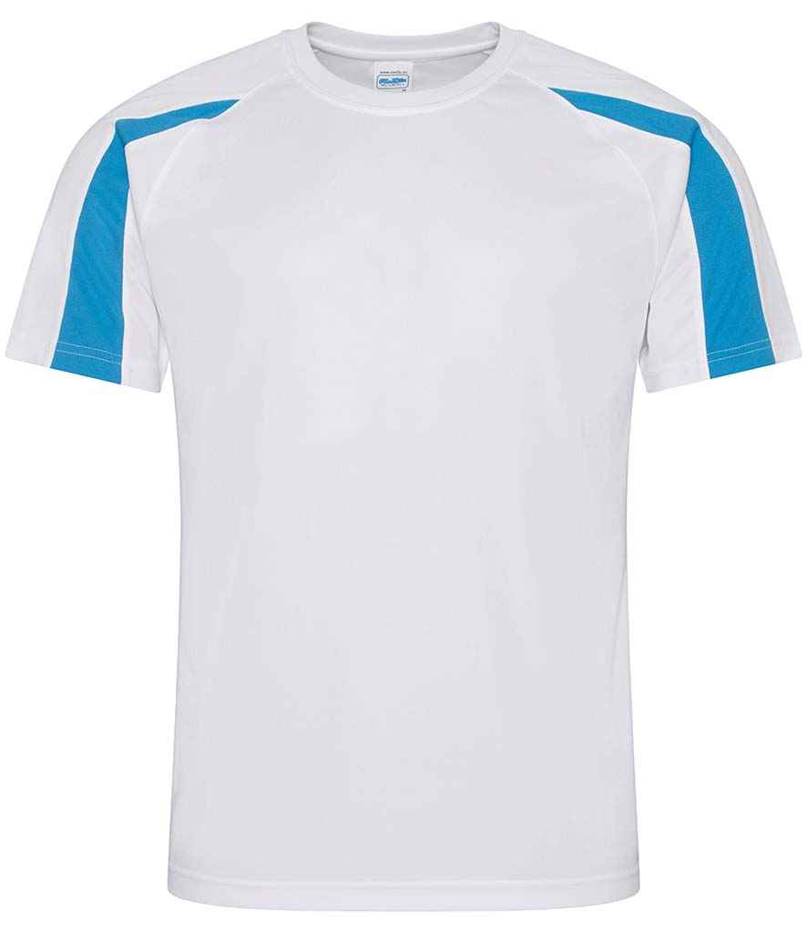 JC003 Arctic White/Sapphire Blue Front