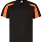 JC043 Jet Black/Electric Orange Front