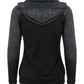 JC058 Black/Black Slate Melange Back