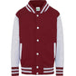 JH043B Burgundy/Heather Grey Front