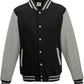 JH043 Jet Black/Heather Grey Front