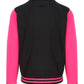 JH043 Jet Black/Hot Pink Back