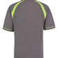 K615 Charcoal/Lime Green Back