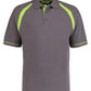 K615 Charcoal/Lime Green Front